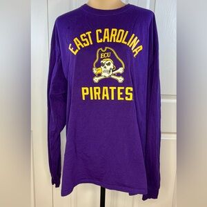 East Carolina University Official Pirates logo T shirt, long sleeved, 2X unisex